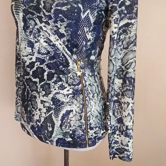 Etoile Du Monde Paris Snakeskin Design Top - Women's Euro Size Med (U.S. Small) - Picture 6 of 9